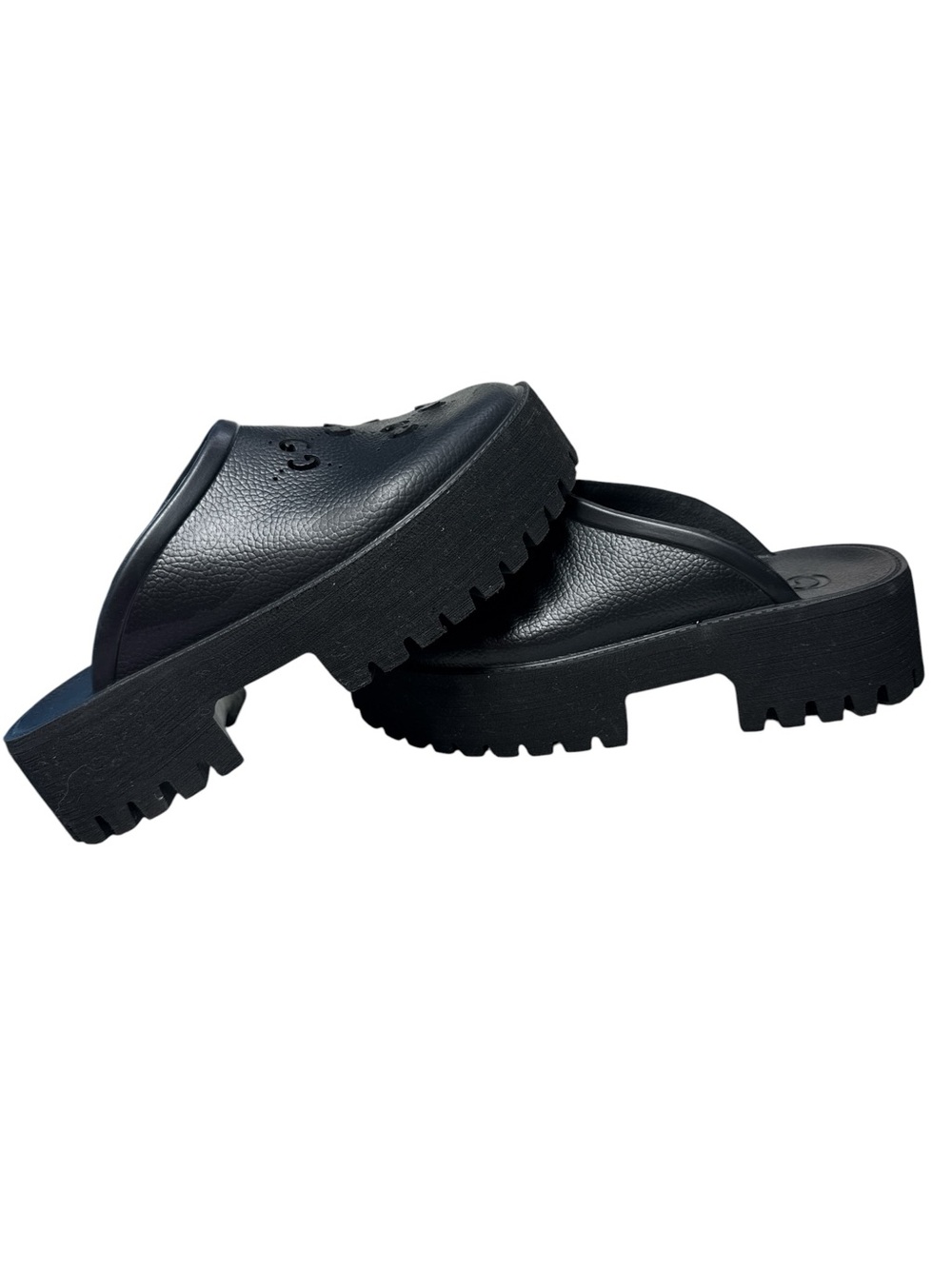 Gucci Black Cut Out Monogram
Rubber Slip-On Clogs Size 41 - Picture 6 of 10